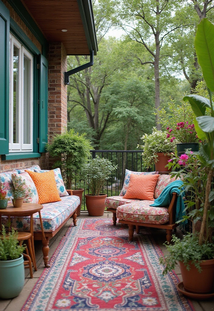 25 Balcony Decor Ideas Pinterest Users Are Saving Right Now 12 25 Balcony Decor Ideas Pinterest Users Are Saving Right Now - 12. Colorful Accents