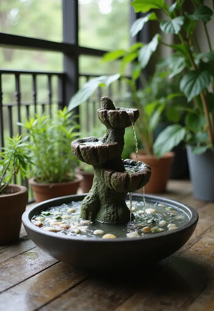25 Balcony Decor Ideas Pinterest Users Are Saving Right Now 15 25 Balcony Decor Ideas Pinterest Users Are Saving Right Now - 16. Small Water Features