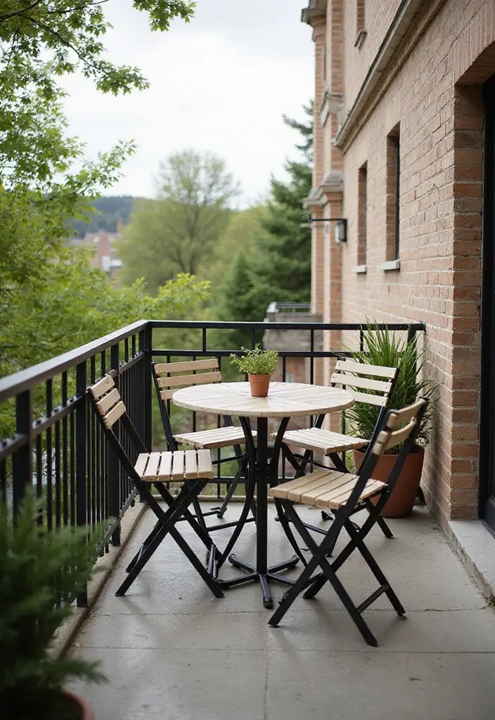 25 Balcony Decor Ideas Pinterest Users Are Saving Right Now 18 25 Balcony Decor Ideas Pinterest Users Are Saving Right Now - 19. Compact Dining Sets