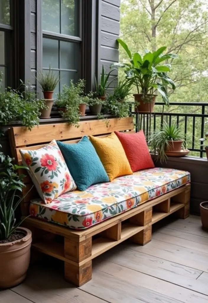 25 Balcony Decor Ideas Pinterest Users Are Saving Right Now 6 25 Balcony Decor Ideas Pinterest Users Are Saving Right Now - 6. DIY Pallet Furniture