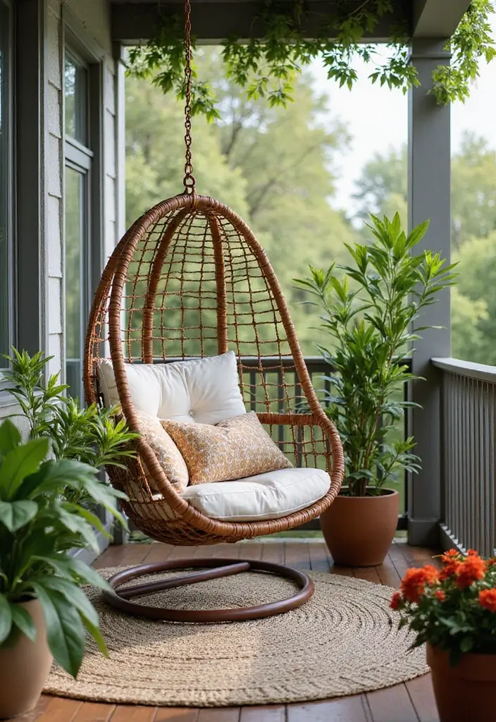 25 Balcony Decor Ideas Pinterest Users Are Saving Right Now 8 25 Balcony Decor Ideas Pinterest Users Are Saving Right Now - 8. Hanging Chairs
