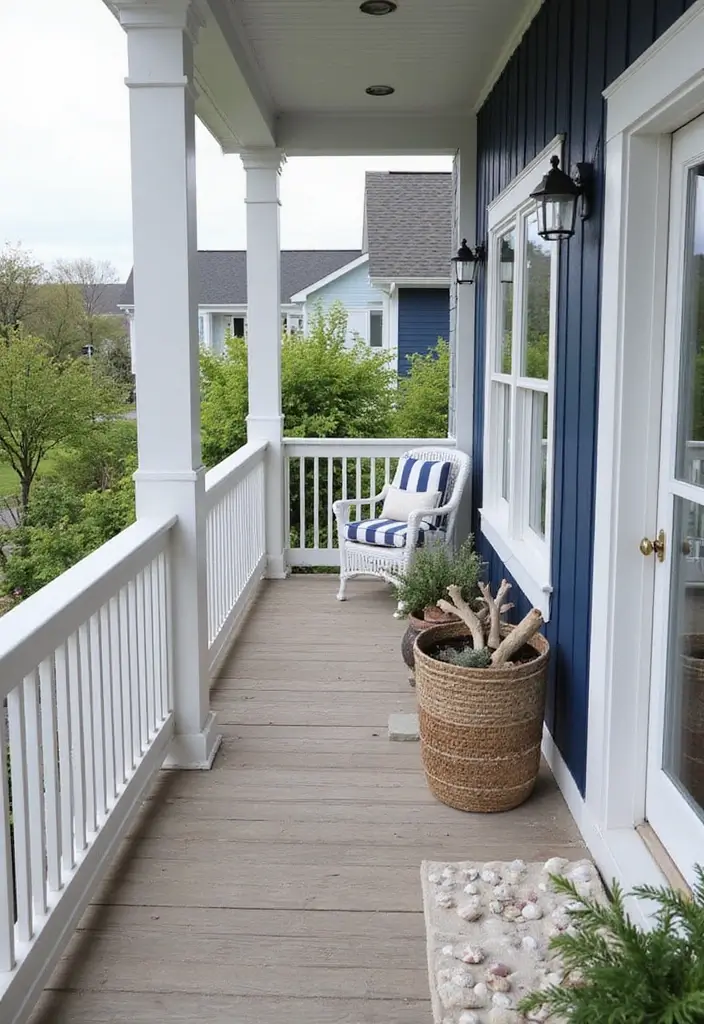 25 Balcony Design Inspirations You’ll Want to Copy - 10. Nautical Theme