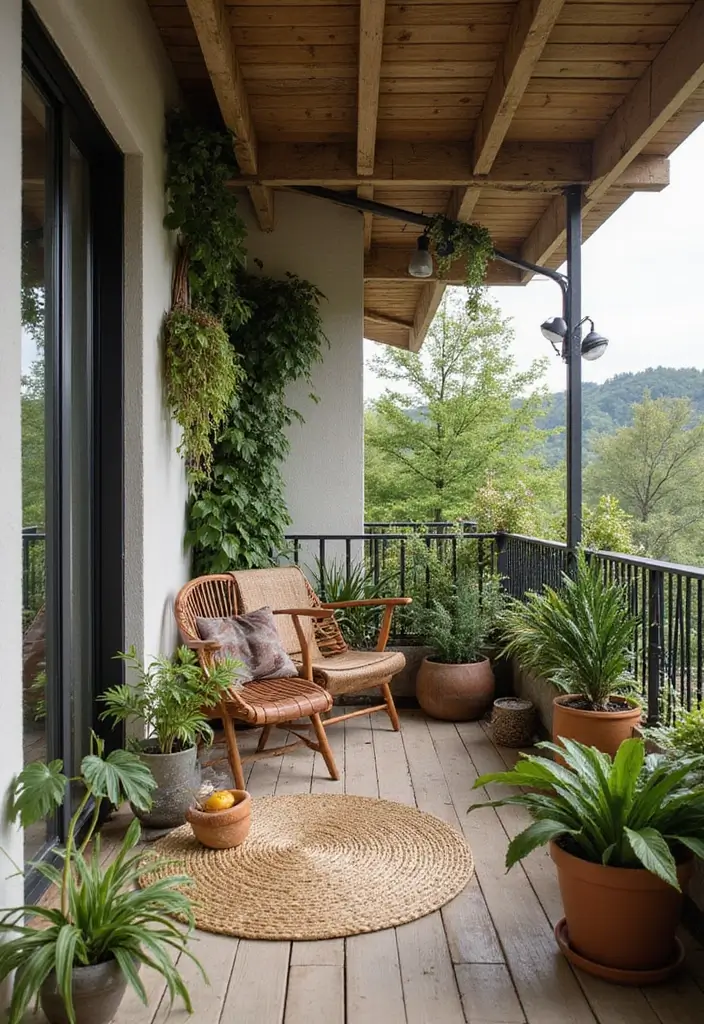 25 Balcony Design Inspirations You’ll Want to Copy - 18. Nature’s Palette