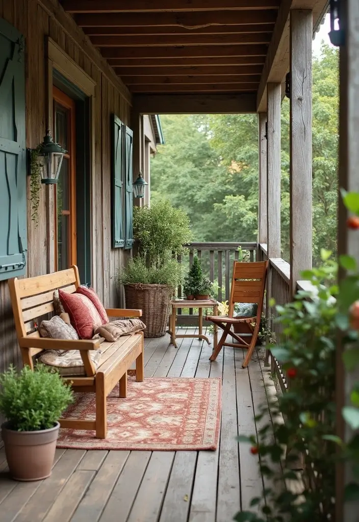 25 Balcony Design Inspirations You’ll Want to Copy - 20. Farmhouse Feel