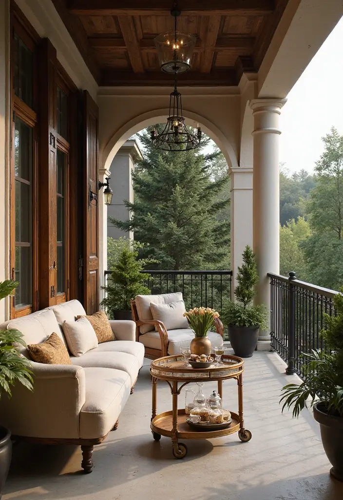 25 Balcony Design Inspirations You’ll Want to Copy - 23. Elegant Escape