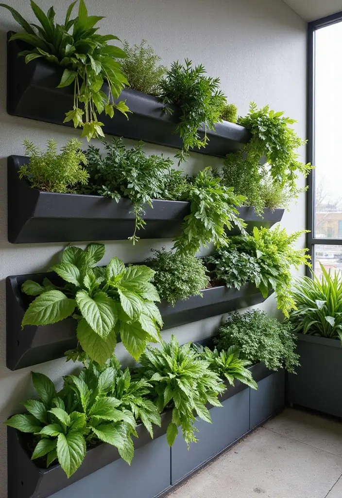 25 Balcony Design Inspirations You’ll Want to Copy - 5. Vertical Garden Paradise