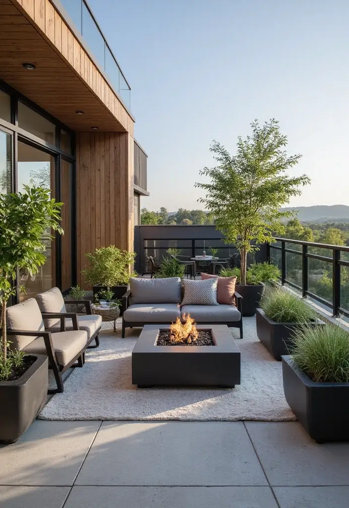 25 Balcony Design Inspirations You’ll Want to Copy - 7. Contemporary Cool
