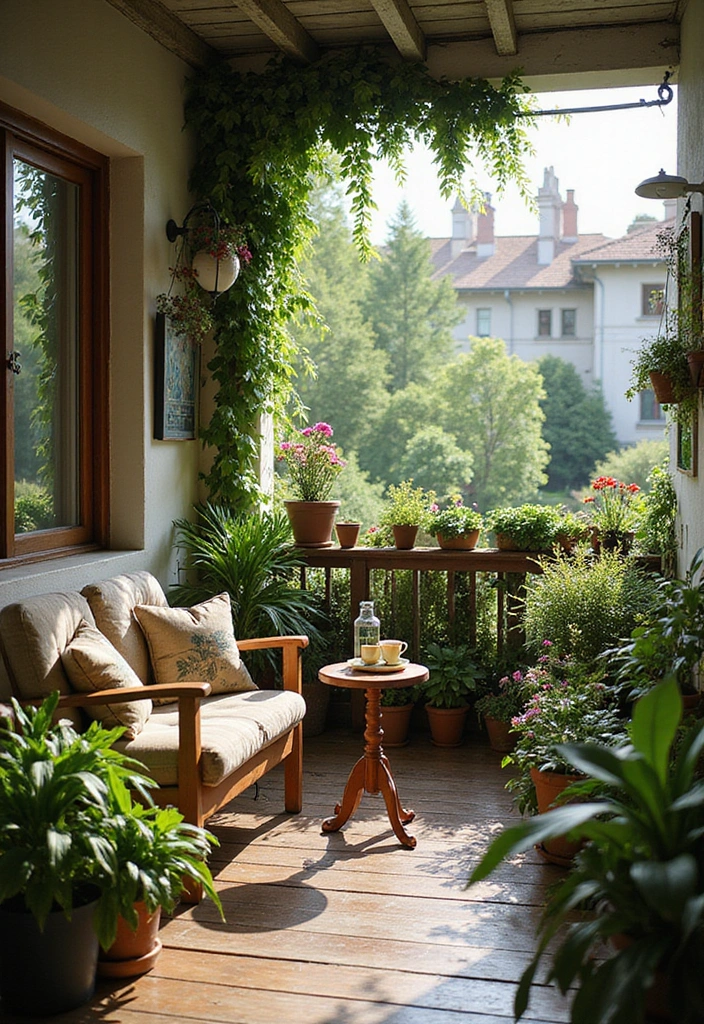 25 Balcony Design Inspirations You’ll Want to Copy - 8. Garden Retreat
