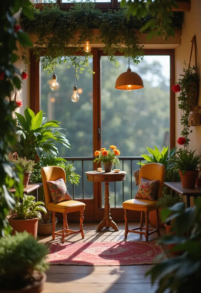 25 Balcony Office Ideas Perfect for Working with a View 12 25 Balcony Office Ideas Perfect for Working with a View - 12. Whimsical Fairy Garden Workspace