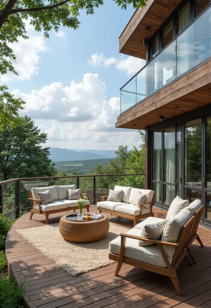 25 Balcony Office Ideas Perfect for Working with a View 16 25 Balcony Office Ideas Perfect for Working with a View - 16. Elevated Deck Office