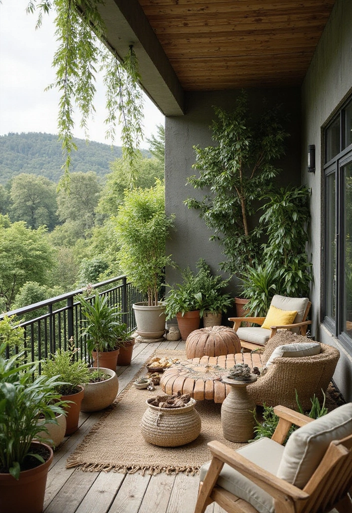 25 Balcony Terrace Design Ideas That Extend Living Spaces - 15. Eco-Friendly Design
