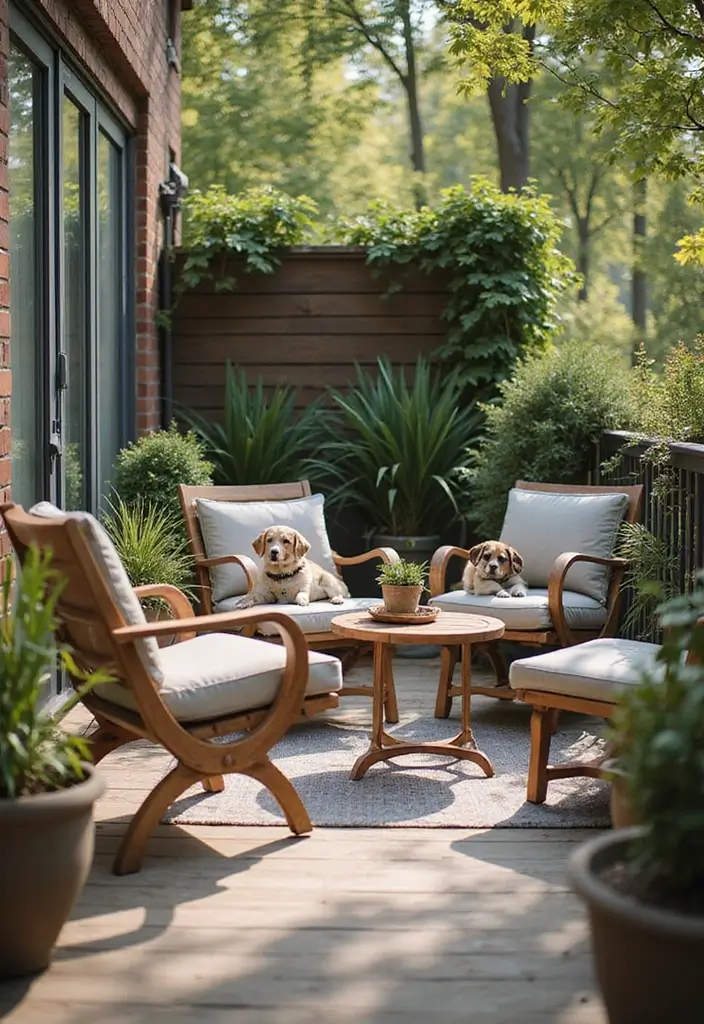 25 Balcony Terrace Design Ideas That Extend Living Spaces - 20. Pet-Friendly Balcony