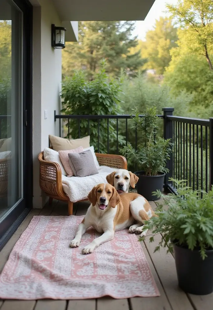 25 Bedroom with Balcony Ideas That Feel Romantic and Fresh 19 25 Bedroom with Balcony Ideas That Feel Romantic and Fresh - 19. Pet-Friendly Paradise