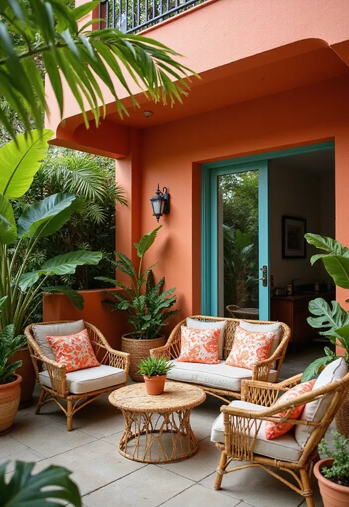25 Bedroom with Balcony Ideas That Feel Romantic and Fresh 6 25 Bedroom with Balcony Ideas That Feel Romantic and Fresh - 6. Tropical Escape