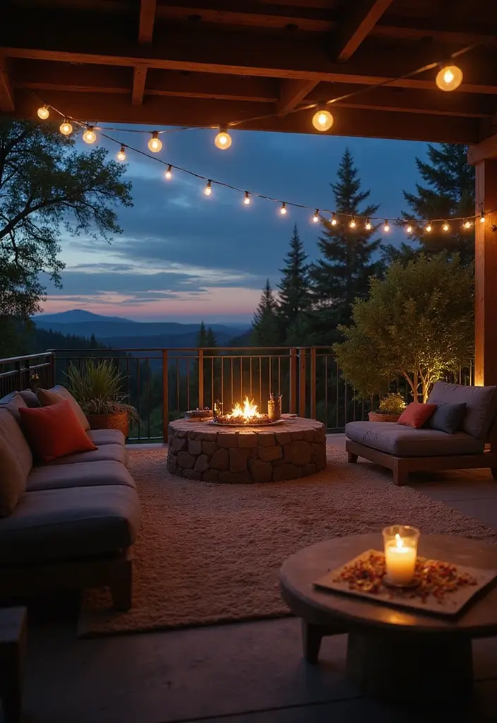 25 Covered Balcony Designs That Add Function and Style - 12. Outdoor Movie Night