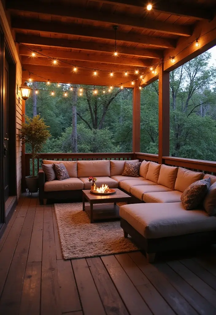 25 Covered Balcony Designs That Add Function and Style - 22. Entertaining Lounge