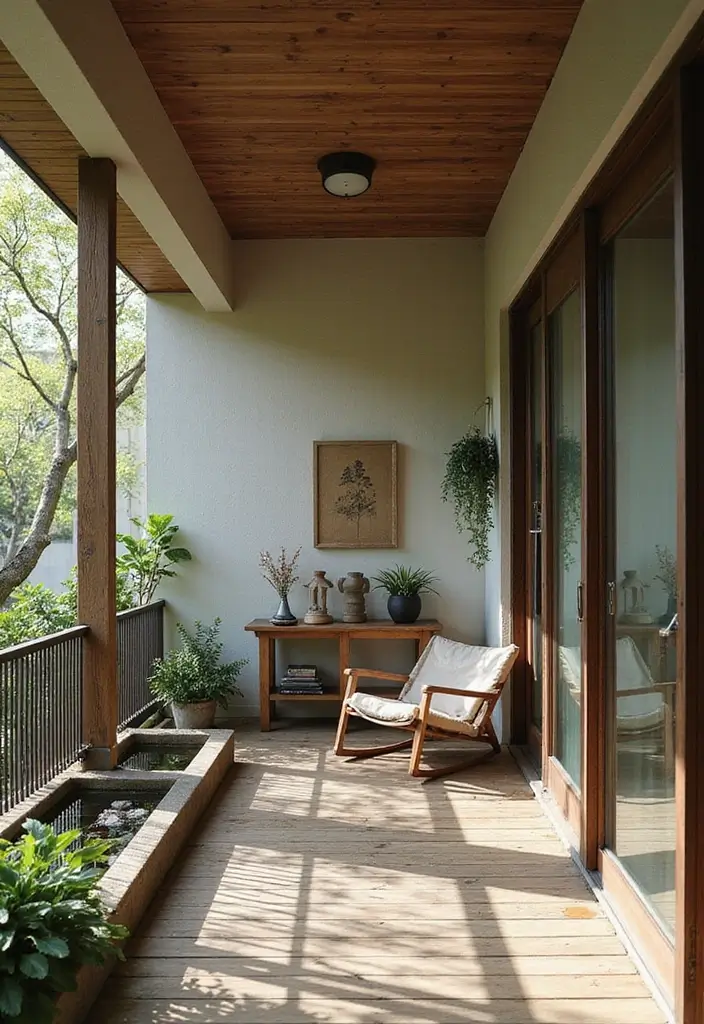 25 House Balcony Designs That Upgrade Your Home’s Look 12 25 House Balcony Designs That Upgrade Your Home’s Look - 12. Zen Balcony Oasis