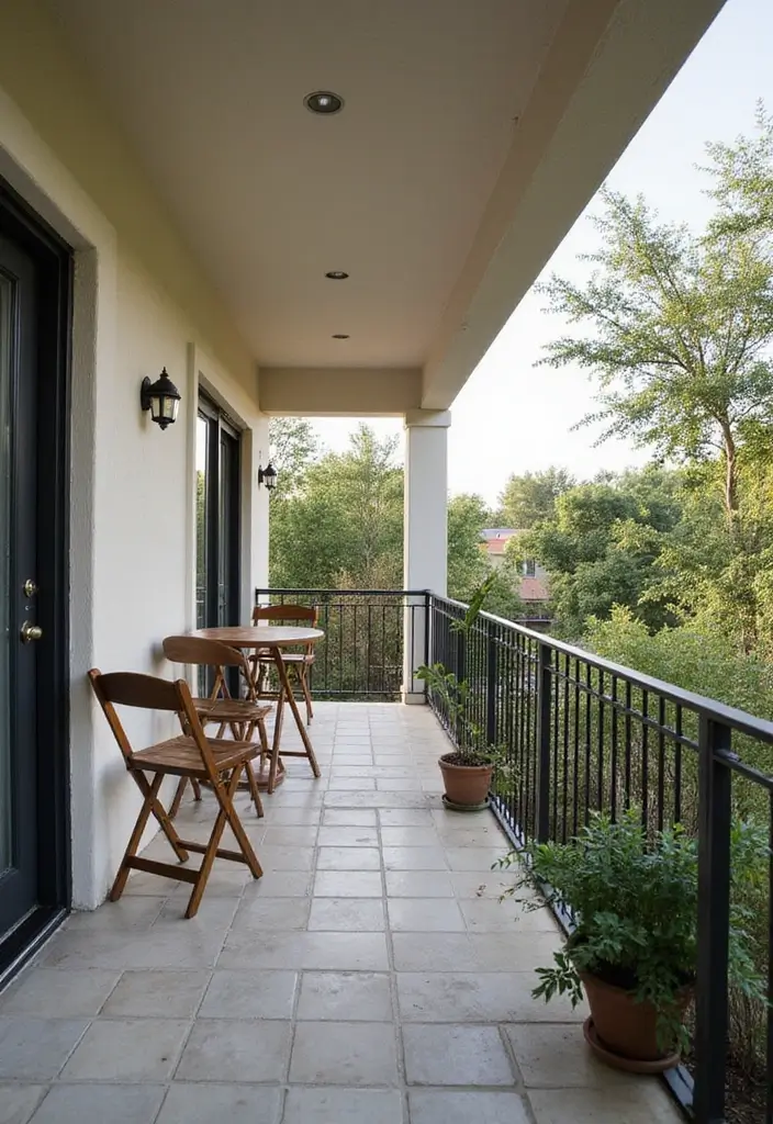 25 House Balcony Designs That Upgrade Your Home’s Look 13 25 House Balcony Designs That Upgrade Your Home’s Look - 13. Efficient Furniture Solutions
