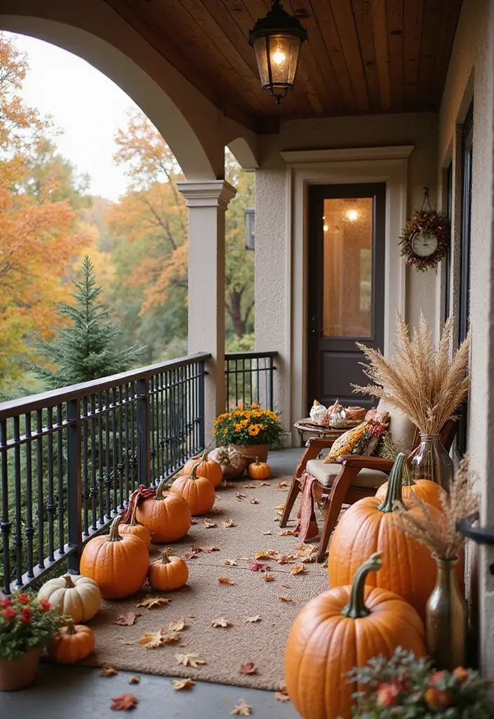 25 House Balcony Designs That Upgrade Your Home’s Look 15 25 House Balcony Designs That Upgrade Your Home’s Look - 15. Seasonal Decor Change