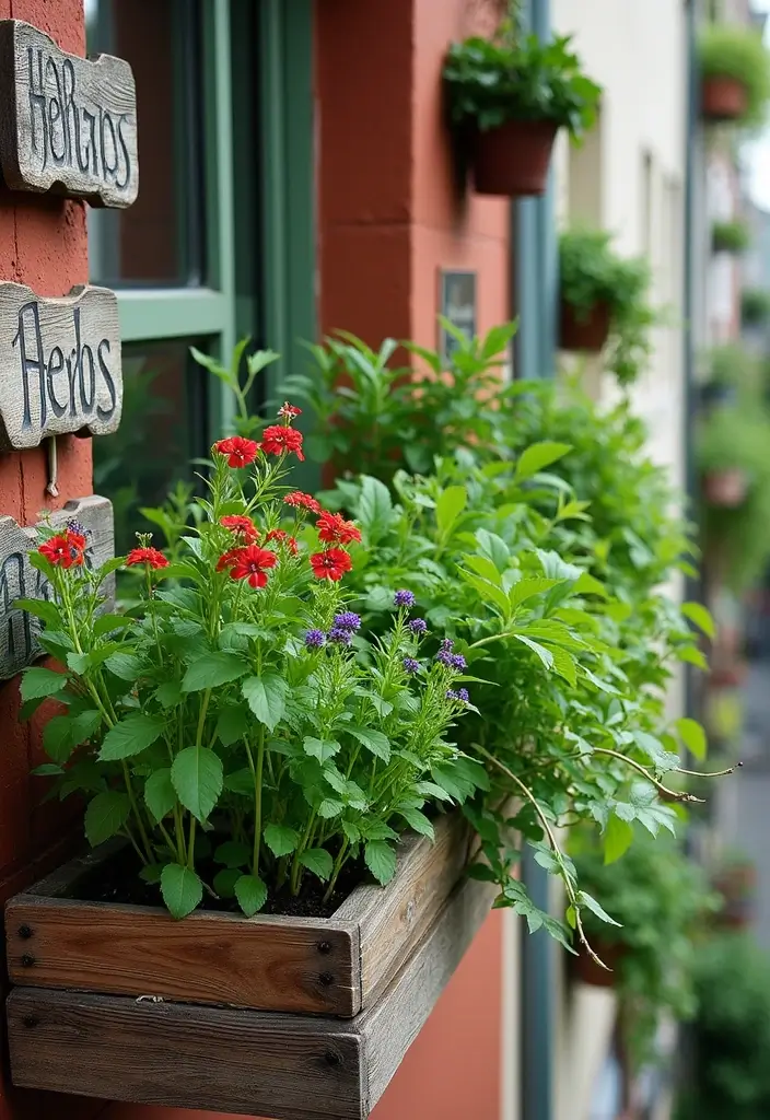 25 House Balcony Designs That Upgrade Your Home’s Look 24 25 House Balcony Designs That Upgrade Your Home’s Look - 24. Bountiful Herb Garden