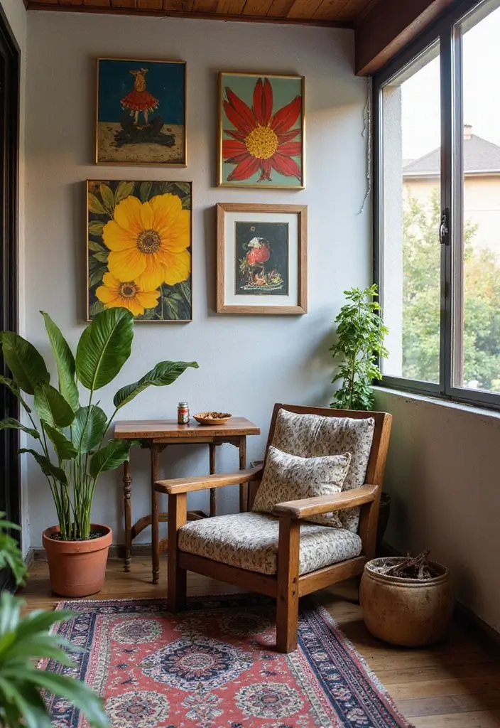 25 House Balcony Designs That Upgrade Your Home’s Look 9 25 House Balcony Designs That Upgrade Your Home’s Look - 9. Art Lover's Balcony