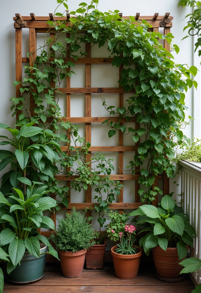 25 Wooden Balcony Inspirations Full of Warmth and Charm 22 25 Wooden Balcony Inspirations Full of Warmth and Charm - 22. Wooden Garden Trellises