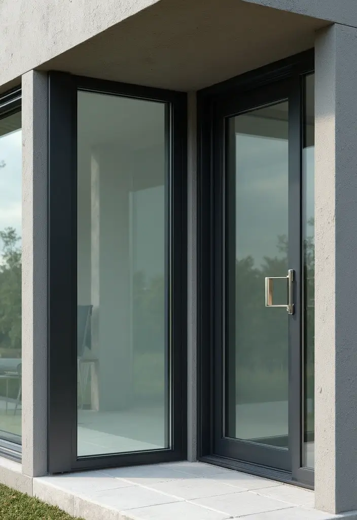 27 Balcony Door Designs That Make a Stylish Entrance 14 27 Balcony Door Designs That Make a Stylish Entrance - 14. Contemporary Glass and Steel Designs