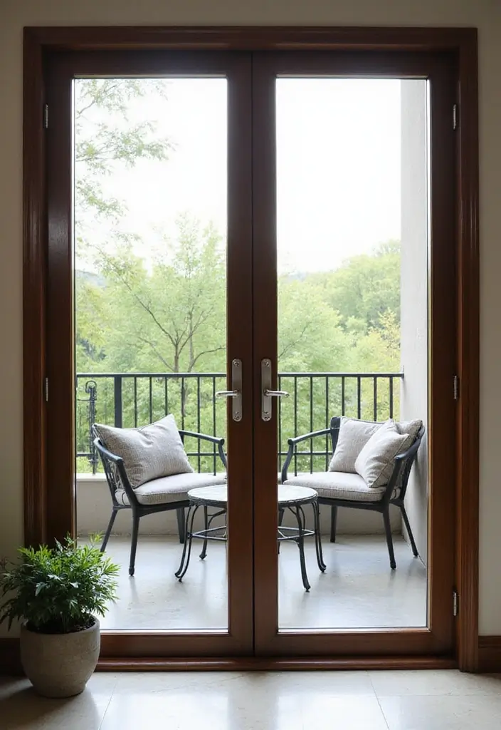 27 Balcony Door Designs That Make a Stylish Entrance 2 27 Balcony Door Designs That Make a Stylish Entrance - 2. Sliding Glass Doors