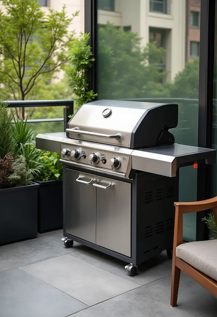 27 Balcony Grill Design Ideas That Look Modern and Safe 1 27 Balcony Grill Design Ideas That Look Modern and Safe - 1. Sleek Stainless Steel Grills