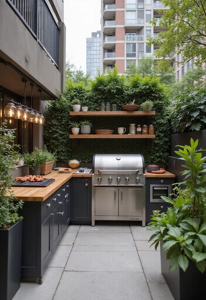 27 Balcony Grill Design Ideas That Look Modern and Safe 11 27 Balcony Grill Design Ideas That Look Modern and Safe - 11. Multi-Level Grilling Stations