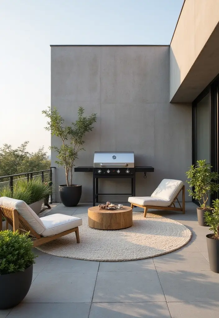 27 Balcony Grill Design Ideas That Look Modern and Safe 12 27 Balcony Grill Design Ideas That Look Modern and Safe - 12. Minimalist Grilling Design