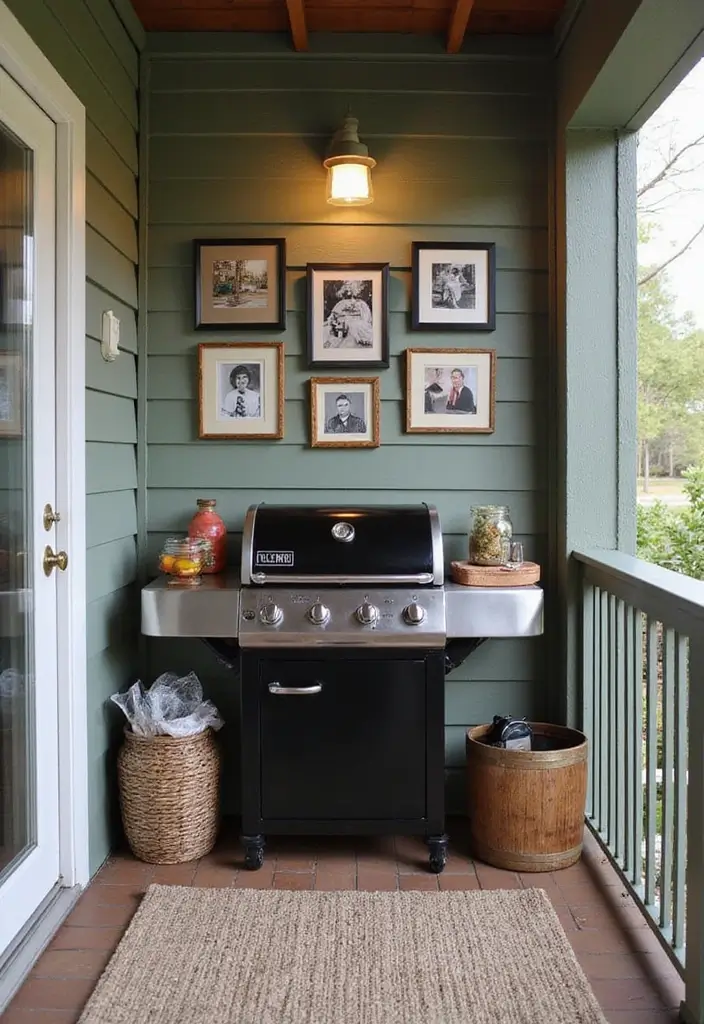 27 Balcony Grill Design Ideas That Look Modern and Safe 27 27 Balcony Grill Design Ideas That Look Modern and Safe - 27. Personal Touches in Grilling Spaces