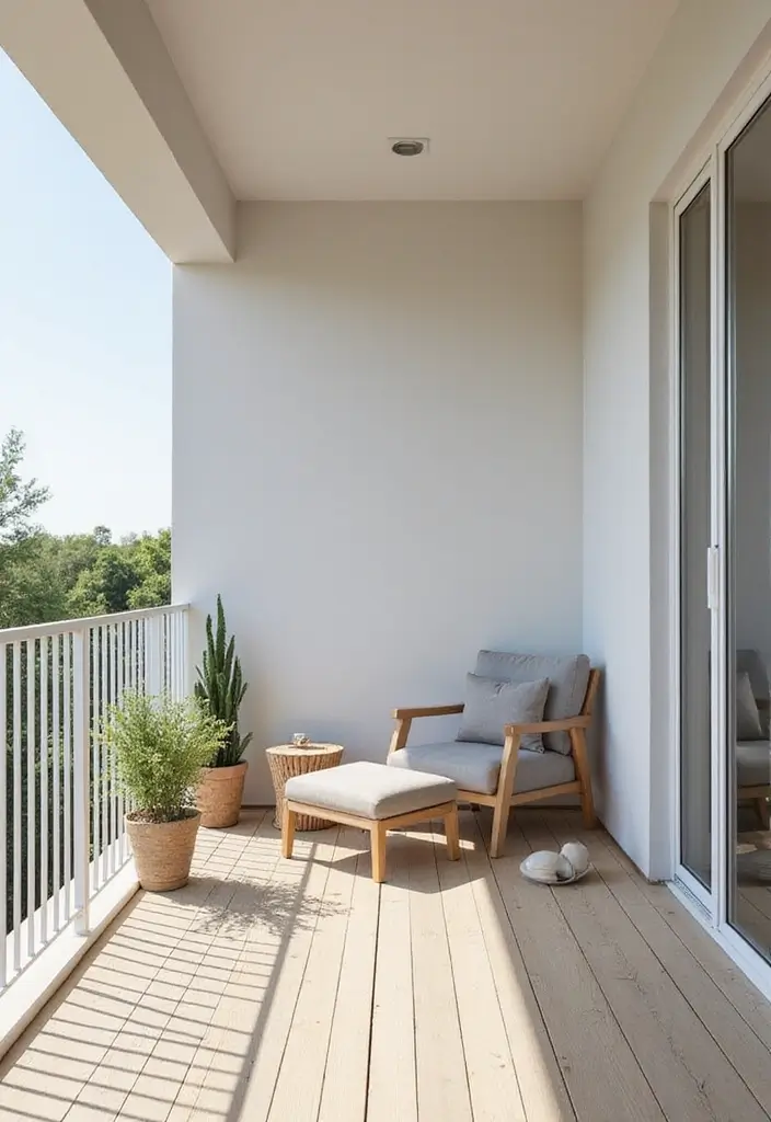 27 Balcony Inspiration Ideas That Instantly Upgrade Your Space 14 27 Balcony Inspiration Ideas That Instantly Upgrade Your Space - 14. Minimalist Design