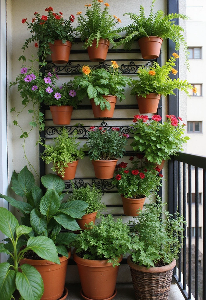 27 Balcony Inspiration Ideas That Instantly Upgrade Your Space 2 27 Balcony Inspiration Ideas That Instantly Upgrade Your Space - 2. Vertical Garden Magic