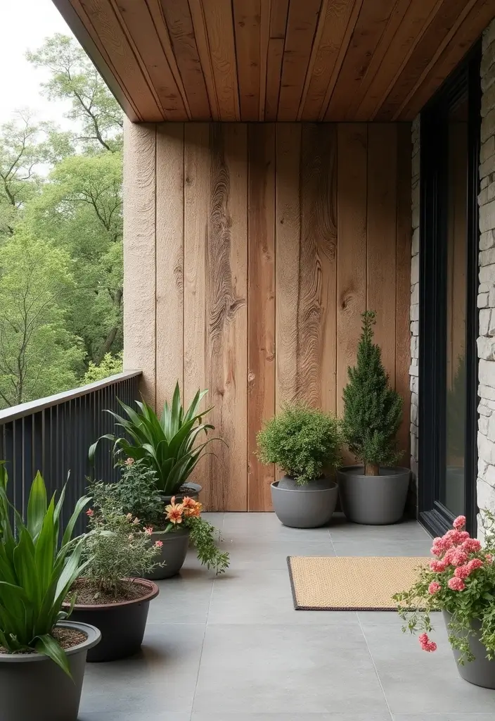27 Balcony Inspiration Ideas That Instantly Upgrade Your Space 24 27 Balcony Inspiration Ideas That Instantly Upgrade Your Space - 24. Textured Wall Panels