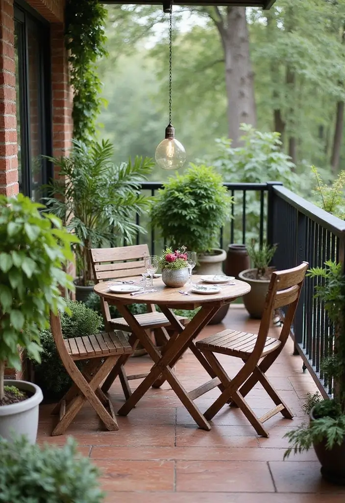 27 Balcony Inspiration Ideas That Instantly Upgrade Your Space 9 27 Balcony Inspiration Ideas That Instantly Upgrade Your Space - 9. Outdoor Dining Space