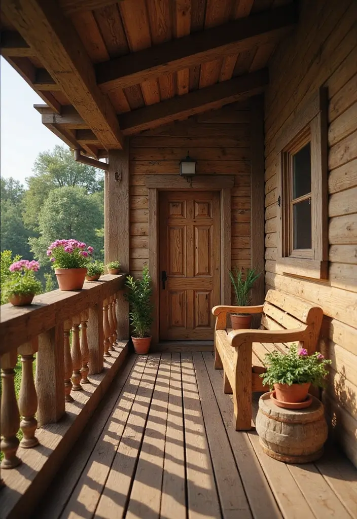 27 Balcony Minecraft Builds That Spark Creativity 1 27 Balcony Minecraft Builds That Spark Creativity - 1. Rustic Wooden Balconies