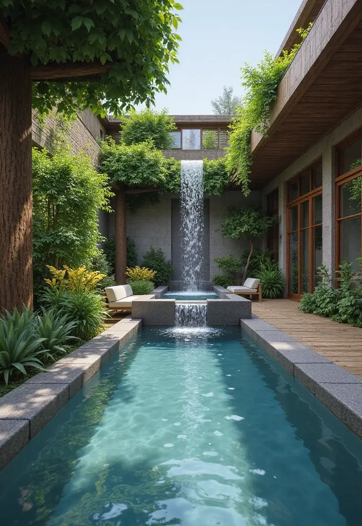 27 Balcony Minecraft Builds That Spark Creativity 14 27 Balcony Minecraft Builds That Spark Creativity - 14. Balcony with a Water Feature
