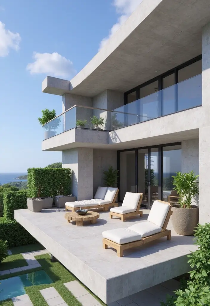 27 Balcony Minecraft Builds That Spark Creativity 2 27 Balcony Minecraft Builds That Spark Creativity - 2. Modern Minimalist Balconies