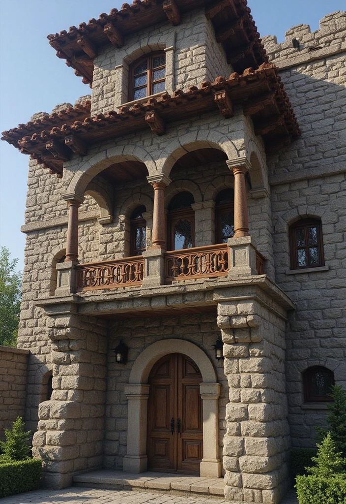 27 Balcony Minecraft Builds That Spark Creativity 21 27 Balcony Minecraft Builds That Spark Creativity - 21. Historical Inspired Balconies