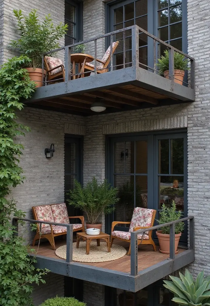 27 Balcony Minecraft Builds That Spark Creativity 6 27 Balcony Minecraft Builds That Spark Creativity - 6. Industrial Style Balconies