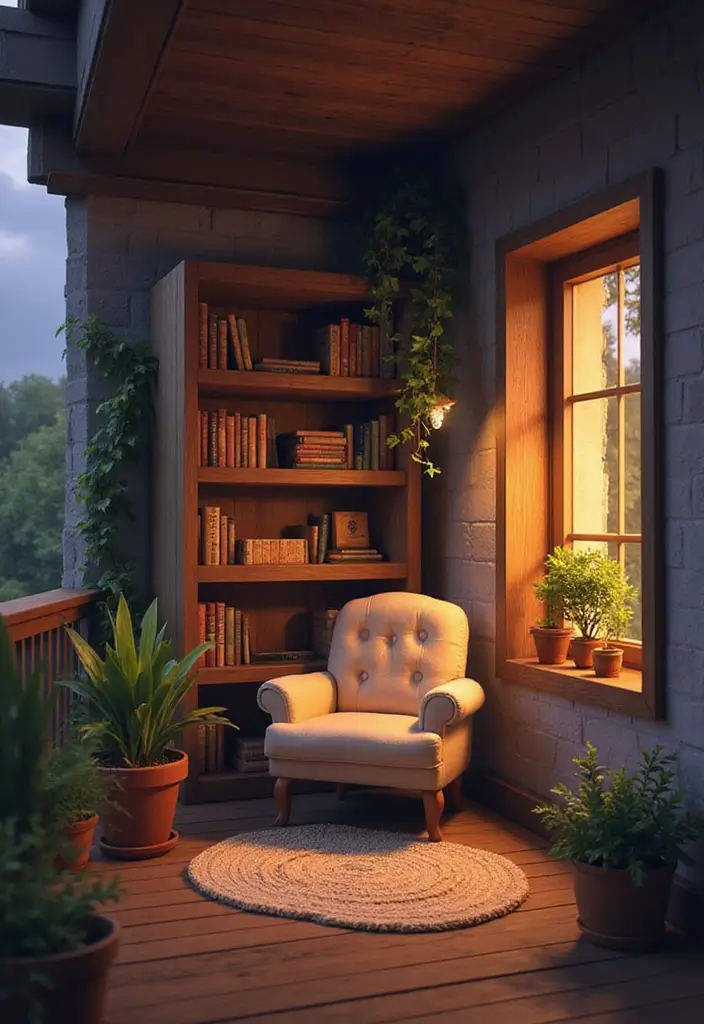 27 Balcony Minecraft Builds That Spark Creativity 8 27 Balcony Minecraft Builds That Spark Creativity - 8. Cozy Reading Nooks