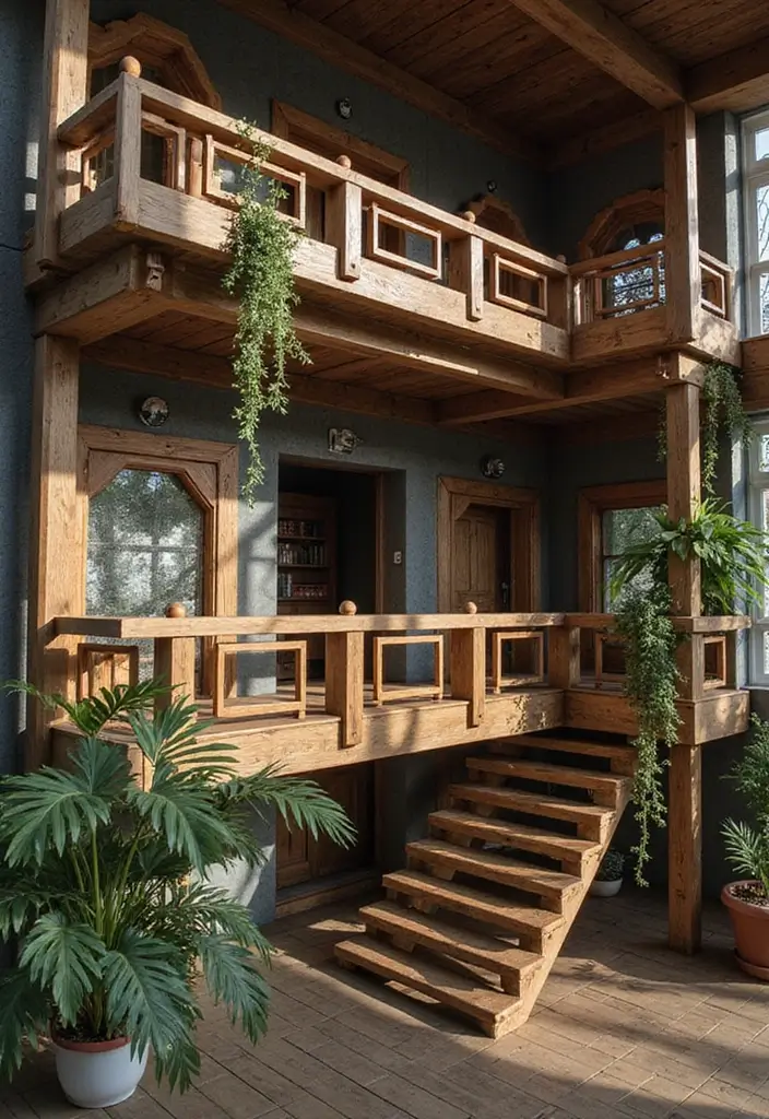27 Balcony Minecraft Builds That Spark Creativity 9 27 Balcony Minecraft Builds That Spark Creativity - 9. Mezzanine Balconies