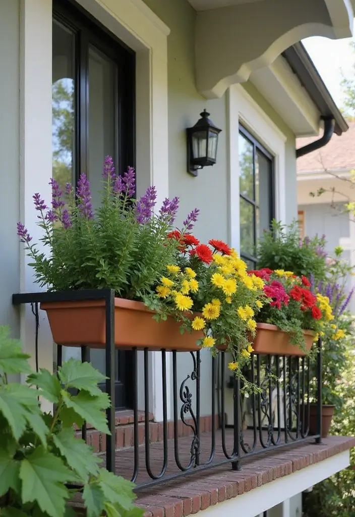 27 Balcony Privacy Hacks That Actually Work Beautifully 23 27 Balcony Privacy Hacks That Actually Work Beautifully - 23. Planter Box Dividers
