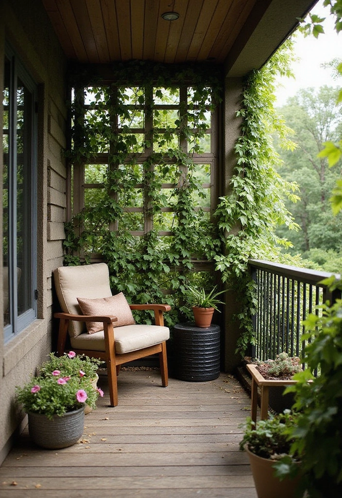 27 Cozy Balcony Ideas That Feel Like a Mini Retreat - 17. Customized Privacy Screens