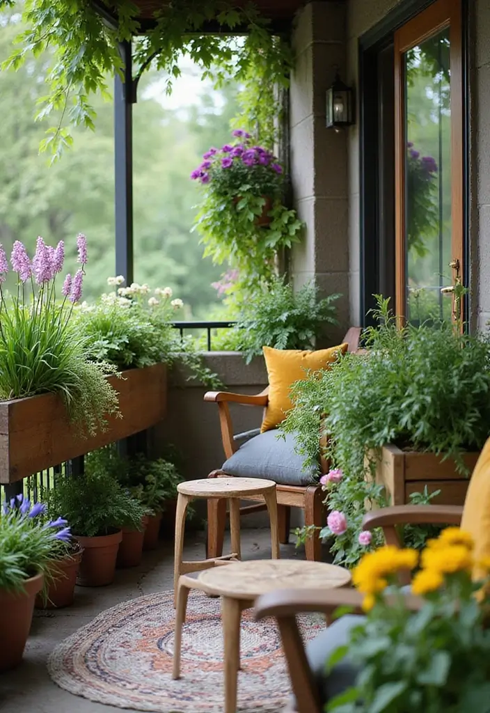 27 Cozy Balcony Ideas That Feel Like a Mini Retreat - 3. Planter Boxes for a Touch of Green