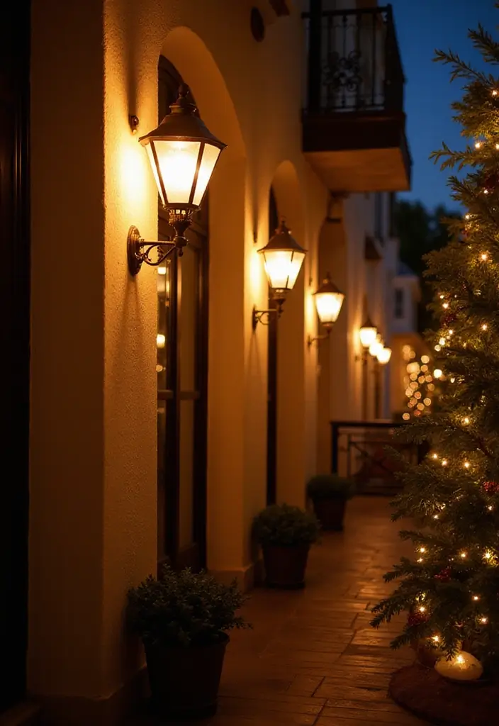 27 Diwali Lighting Ideas for Balcony That Feel Magical - 13. Sconce Lighting