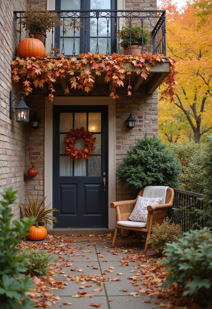 27 Small Balcony Ideas on a Budget That Look High-End - 12. Seasonal Decor Changes
