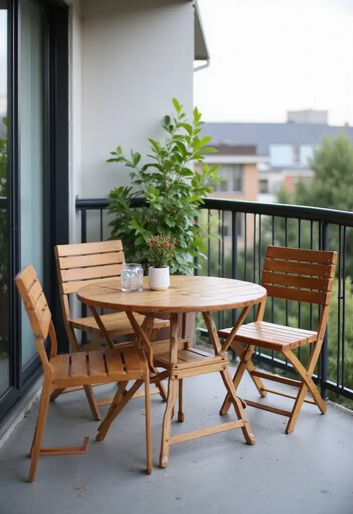 27 Small Balcony Ideas on a Budget That Look High-End - 13. Compact Furniture Solutions