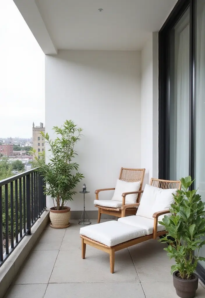 27 Small Balcony Ideas on a Budget That Look High-End - 27. Minimalist Style
